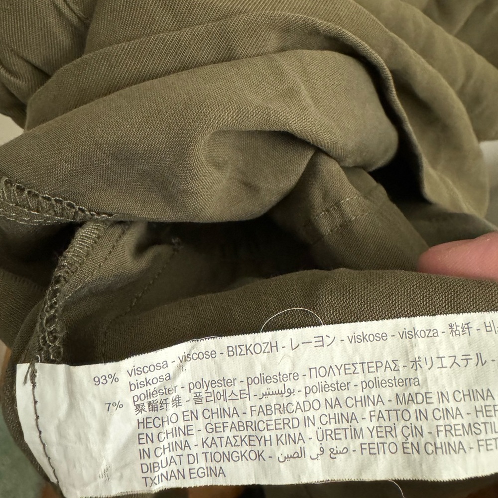 Zara Basic Green Button Up - image 4